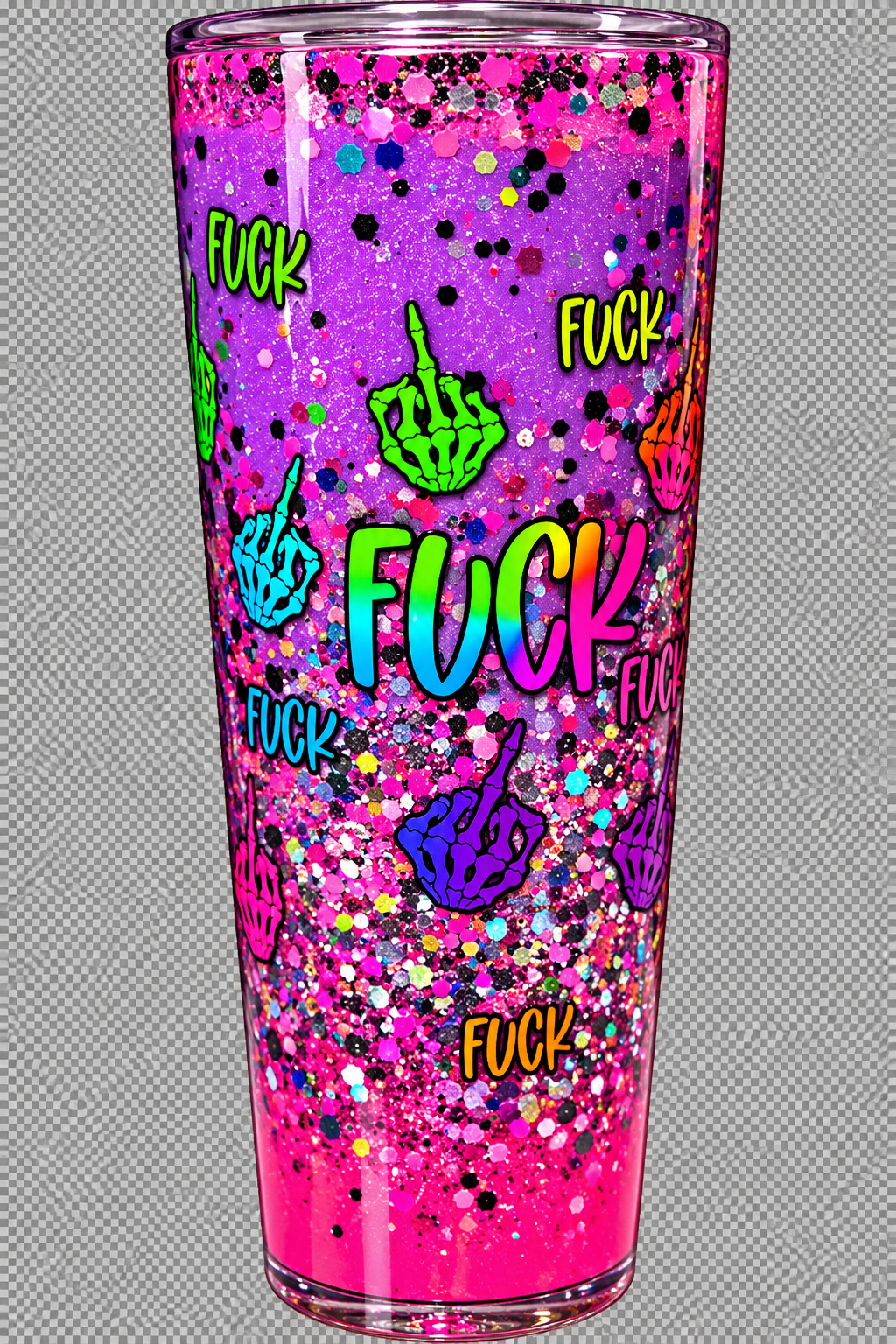24 Oz Acrylic Snowglobe Tumbler