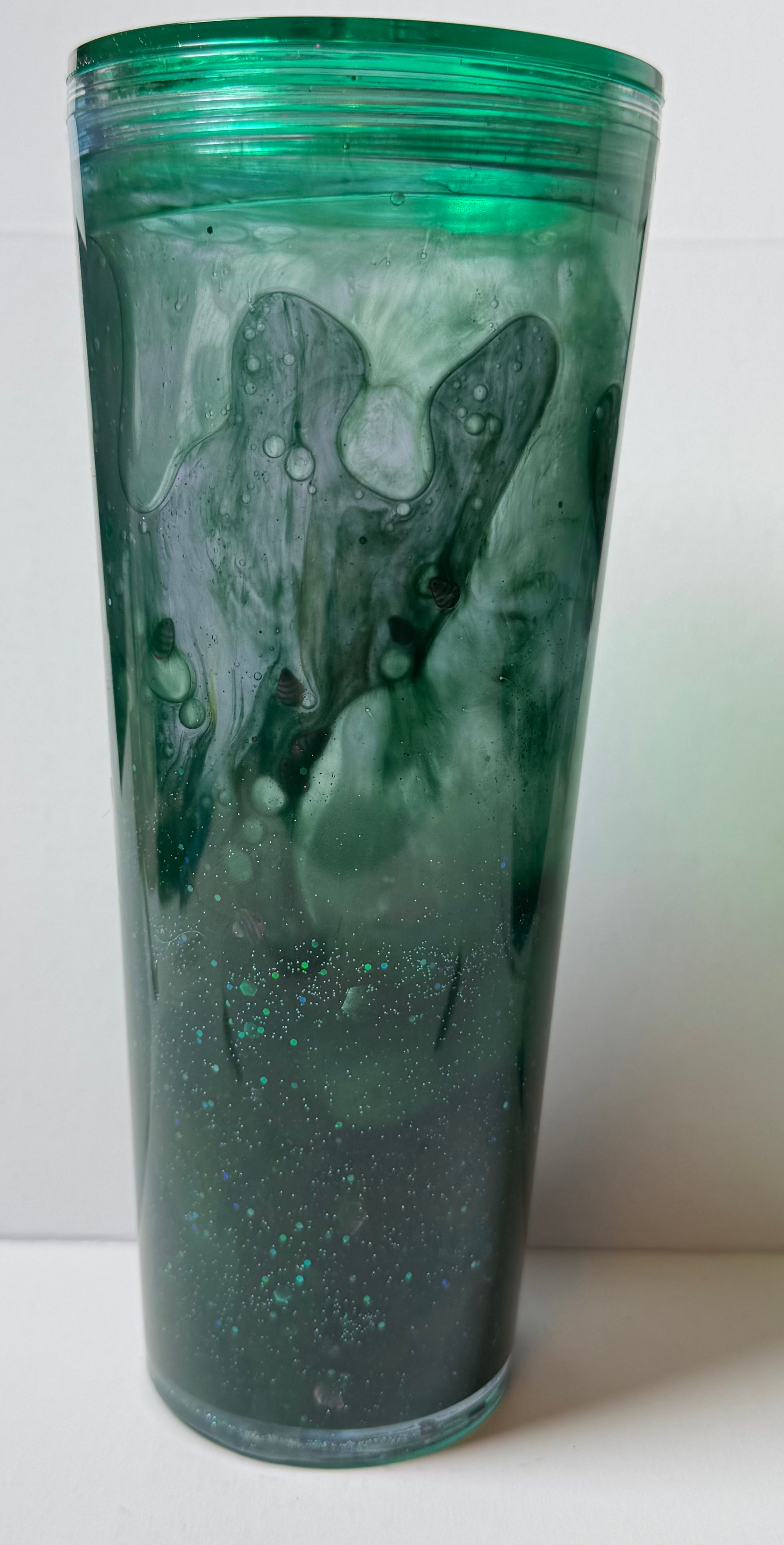 Pre-Made 24oz Acrylic Snow Globe Lava Cups