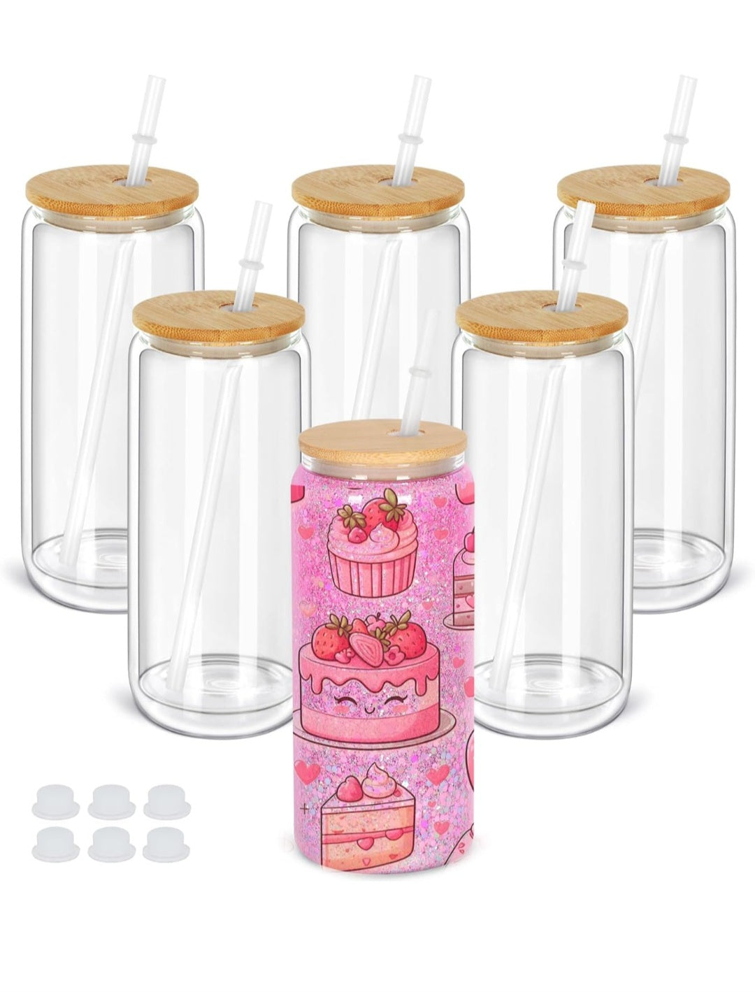20 oz Glass Can Style Cup