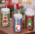 16 oz Plastic Snow Globe Tumbler